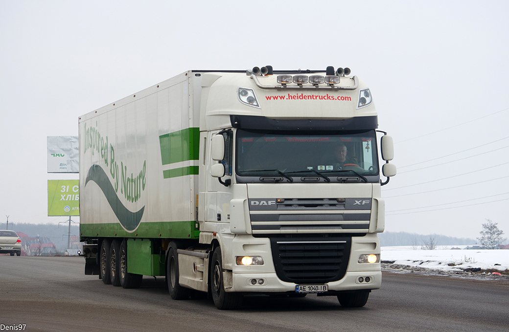 Днепропетровская область, № АЕ 1040 ІВ — DAF XF105 FT