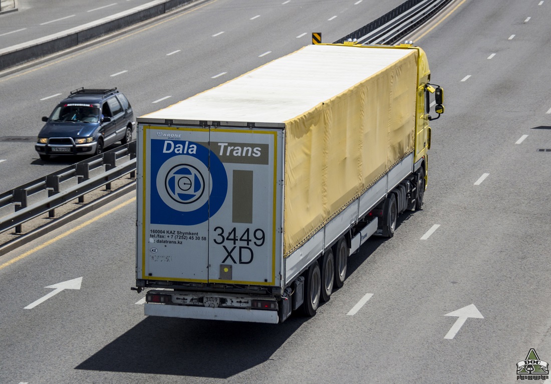 Туркестанская область, № X 847 MM — DAF XF105 FT