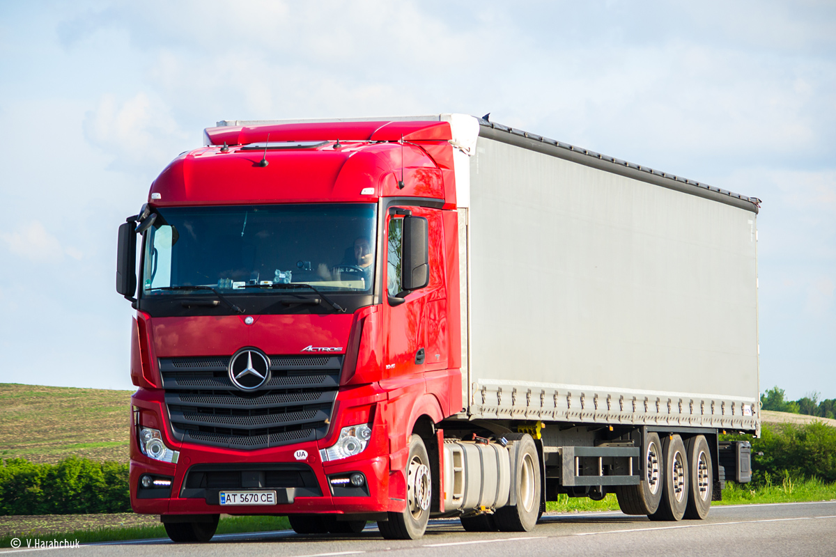 Ивано-Франковская область, № АТ 5670 СЕ — Mercedes-Benz Actros ('2011) 1845