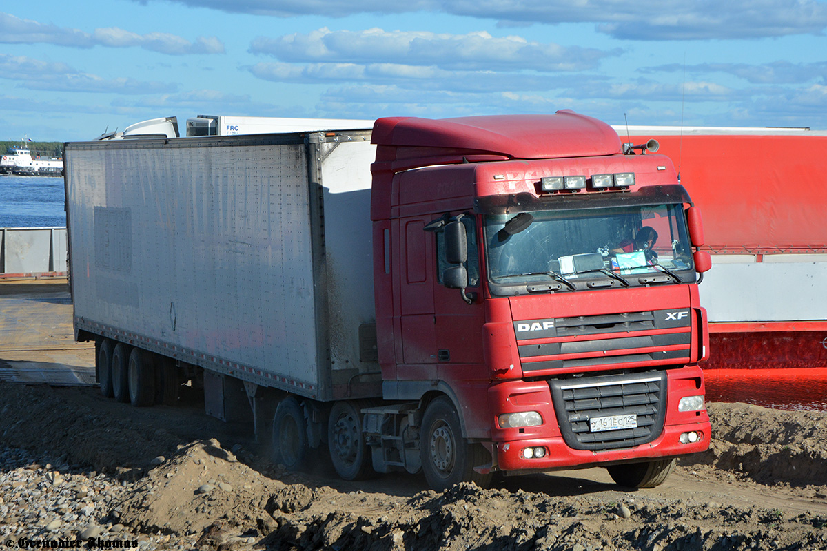 Приморский край, № Х 161 ЕС 125 — DAF XF105 FT