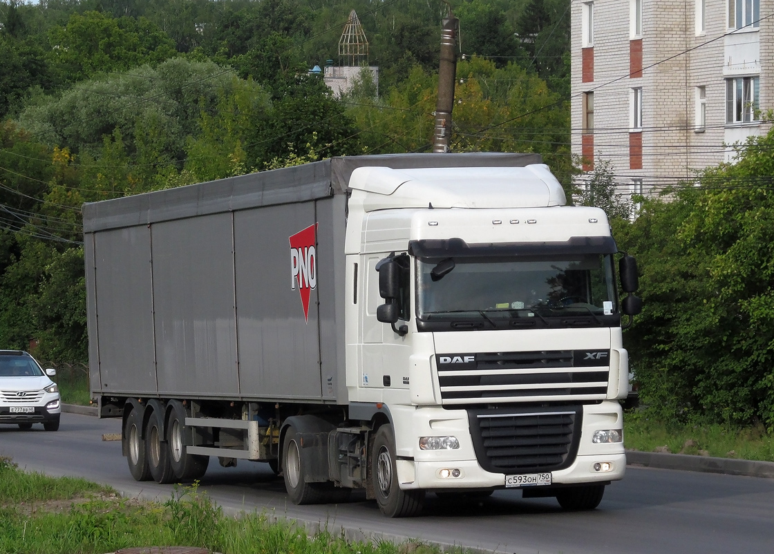 Московская область, № С 593 ОН 750 — DAF XF105 FT