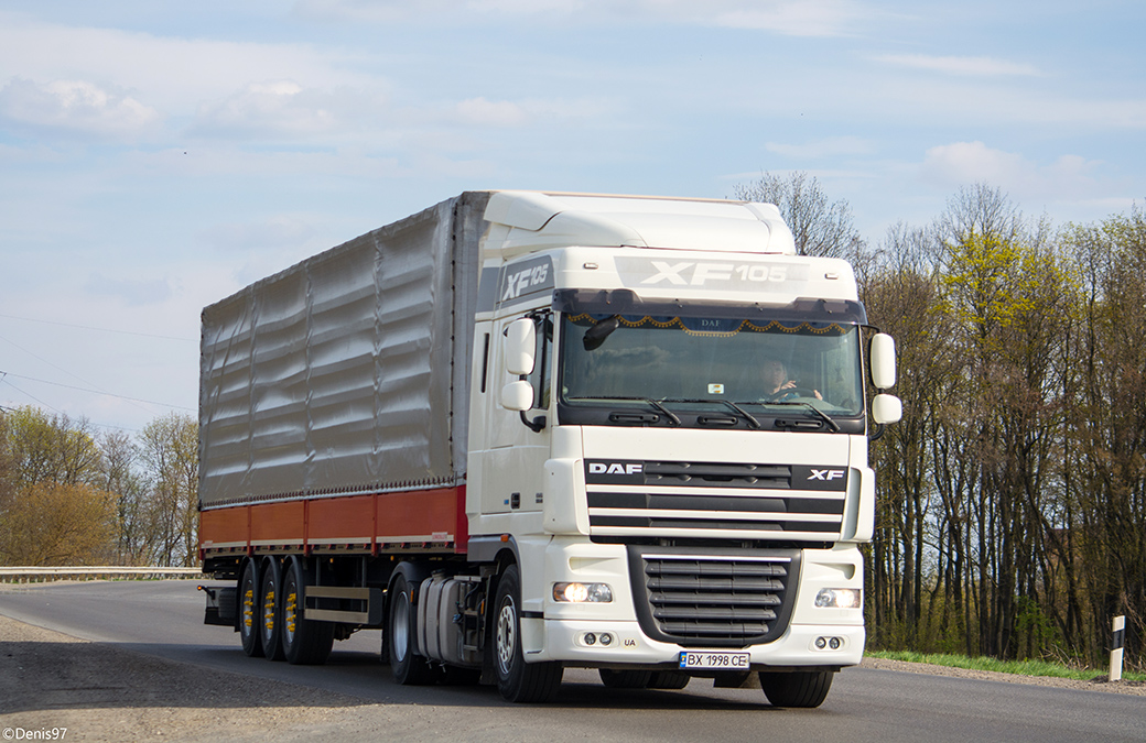 Хмельницкая область, № ВХ 1998 СЕ — DAF XF105 FT