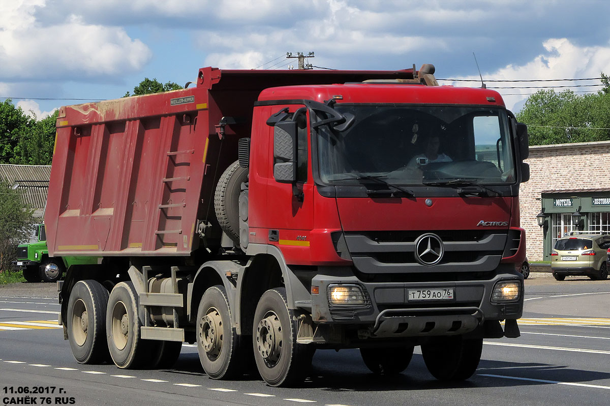 Ярославская область, № Т 759 АО 76 — Mercedes-Benz Actros '09 4141 [Z9M]