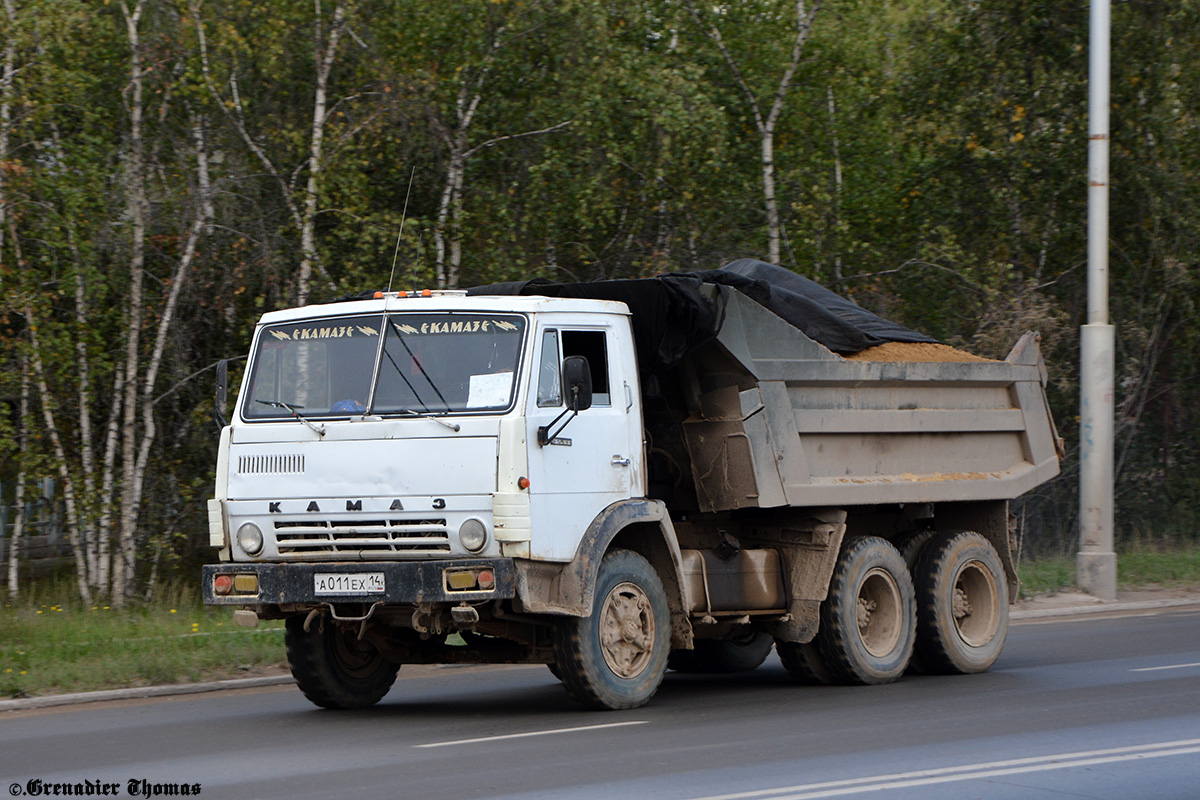 Саха (Якутия), № А 011 ЕХ 14 — КамАЗ-55111 [551110]