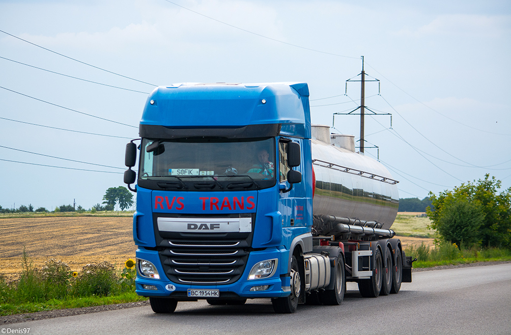 Львовская область, № ВС 1954 НК — DAF XF Euro6 FT