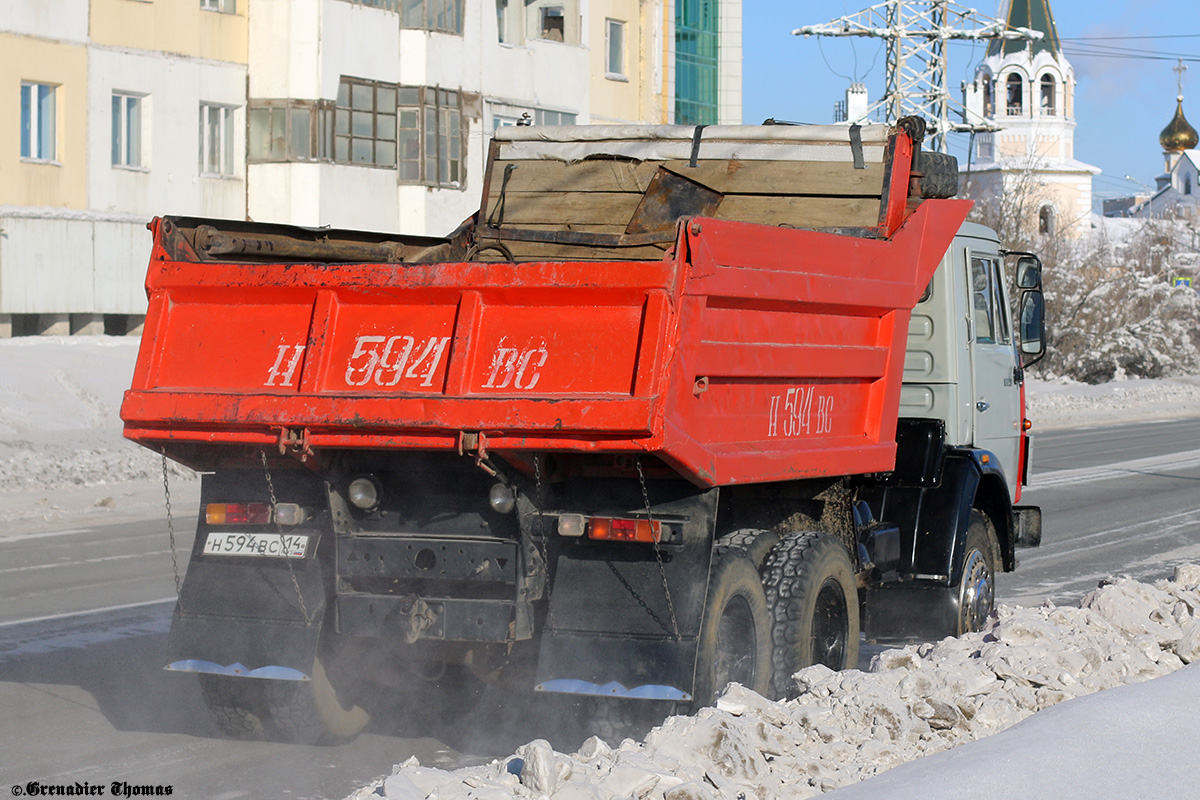 Саха (Якутия), № Н 594 ВС 14 — КамАЗ-55111 [551110]