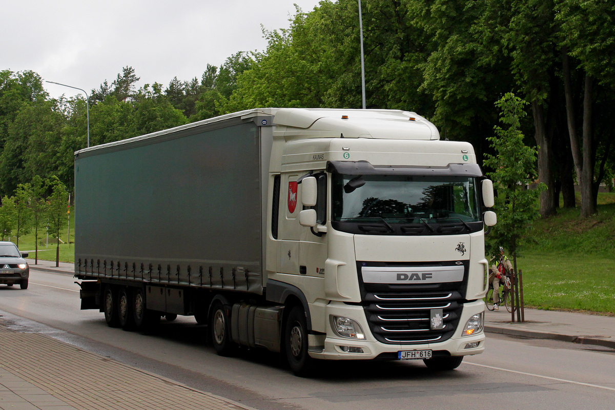 Литва, № JFH 616 — DAF XF Euro6 FT