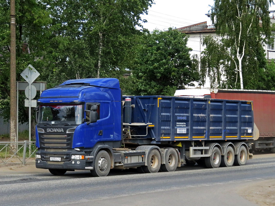 Кировская область, № М 655 РК 43 — Scania ('2013) R500