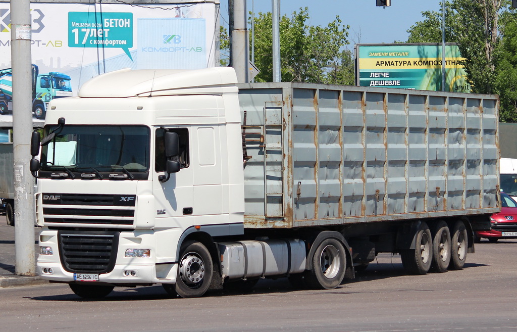 Днепропетровская область, № АЕ 6236 ІС — DAF XF105 FT