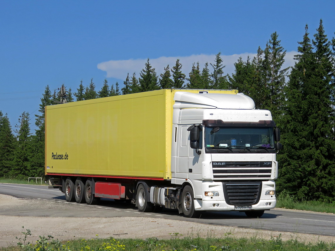 Чечня, № Е 725 ВК 95 — DAF XF105 FT
