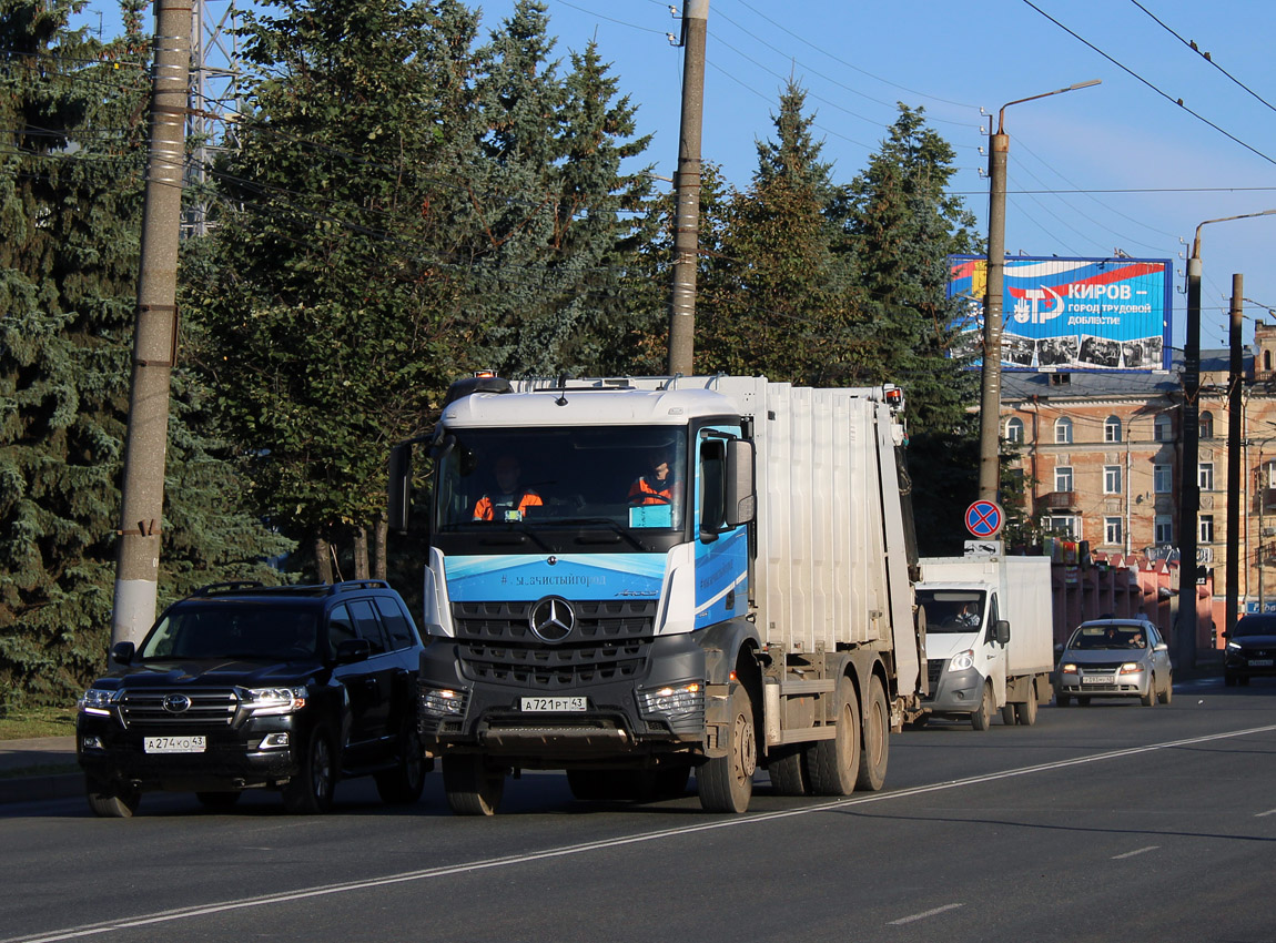 Кировская область, № А 721 РТ 43 — Mercedes-Benz Arocs 3336 [Z9M]