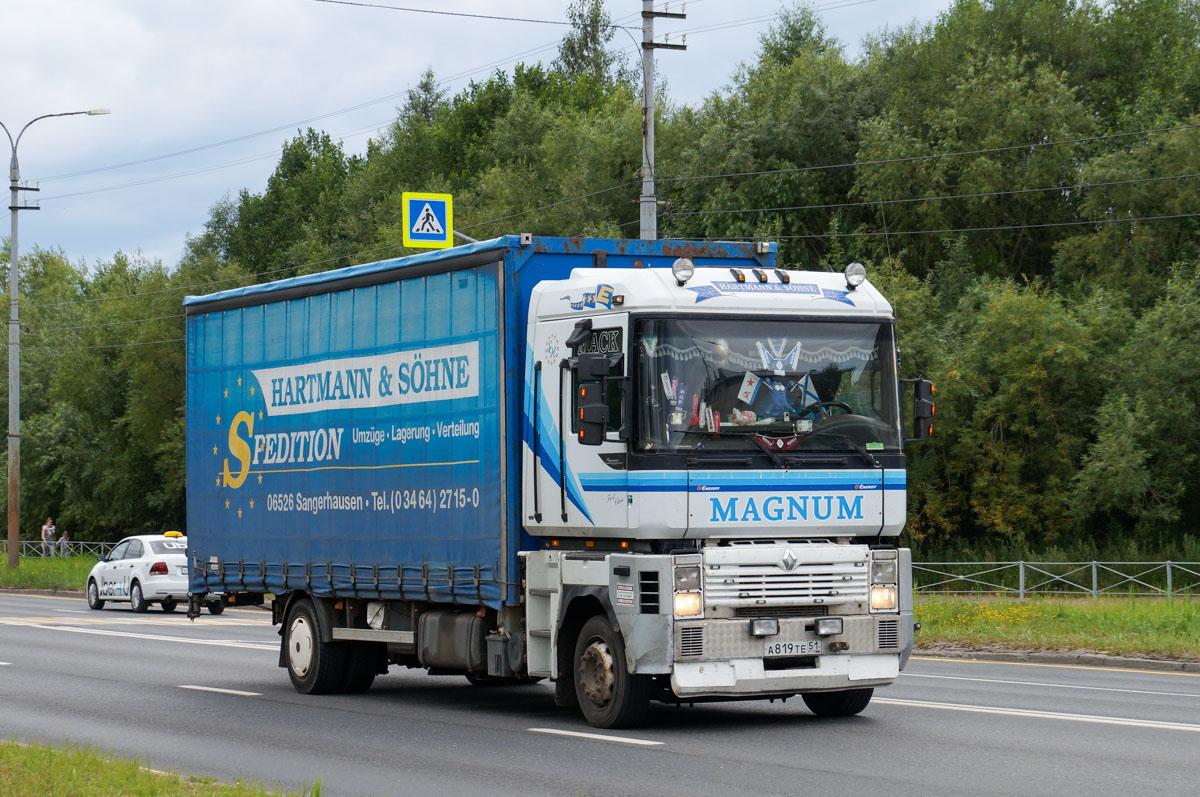 Мурманская область, № А 819 ТЕ 51 — Renault Magnum Integral ('1997)