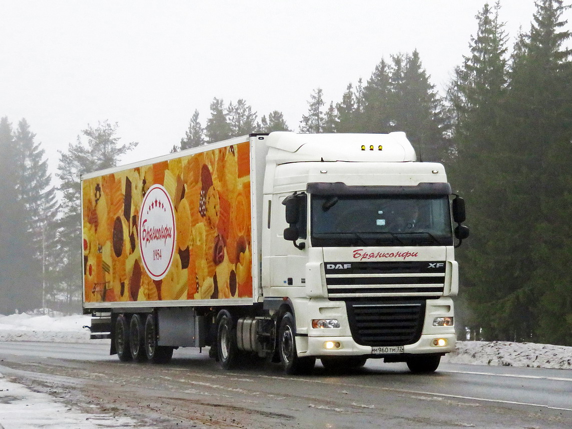 Брянская область, № М 960 ТМ 32 — DAF XF105 FT