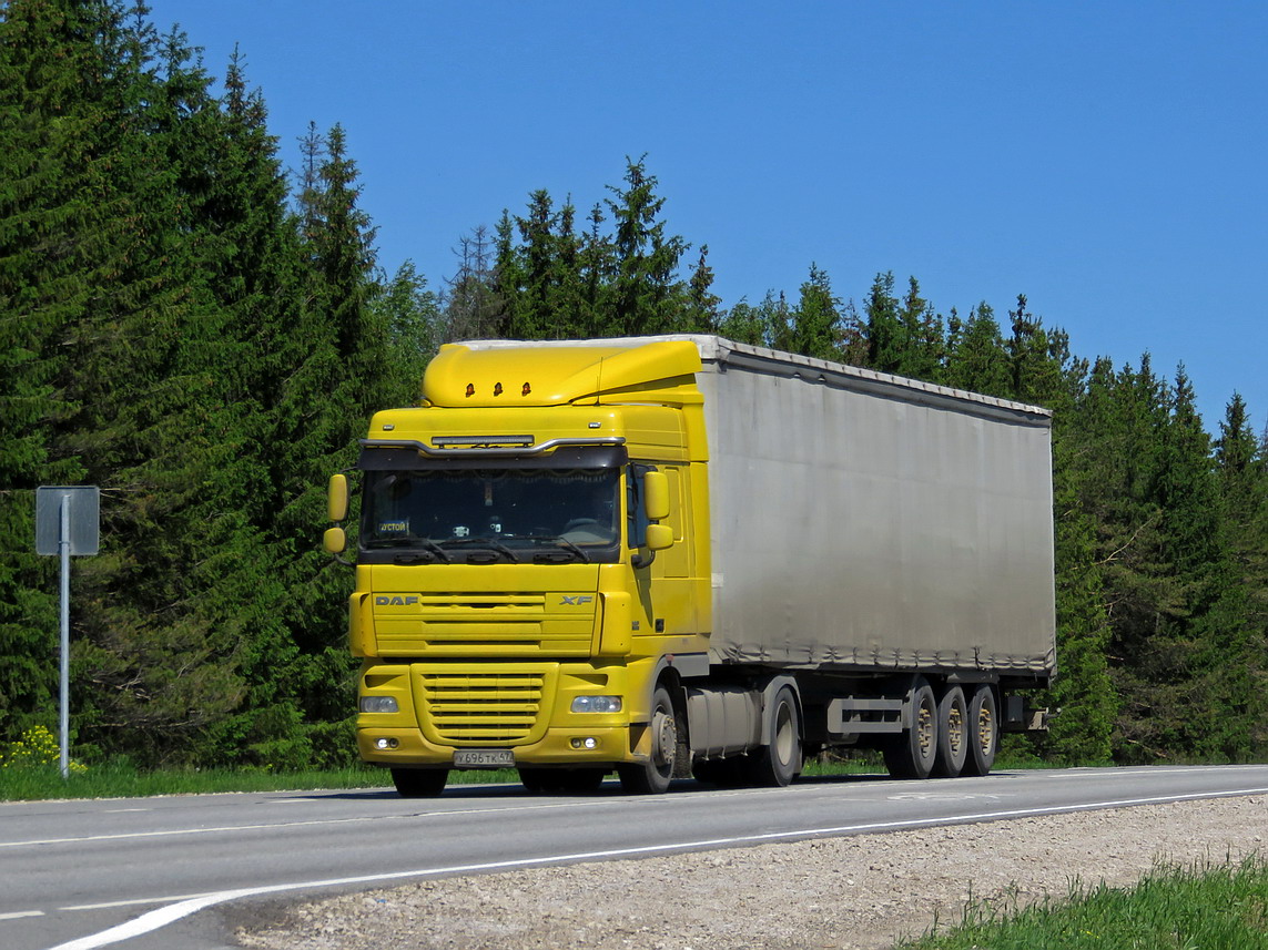 Ленинградская область, № У 696 ТК 47 — DAF XF105 FT