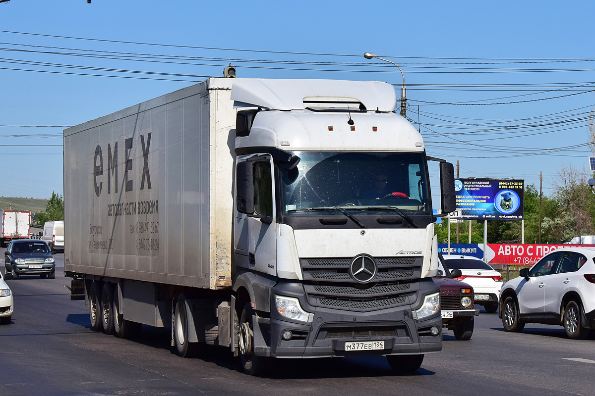 Волгоградская область, № М 377 ЕВ 134 — Mercedes-Benz Actros '18 1840 [Z9M]