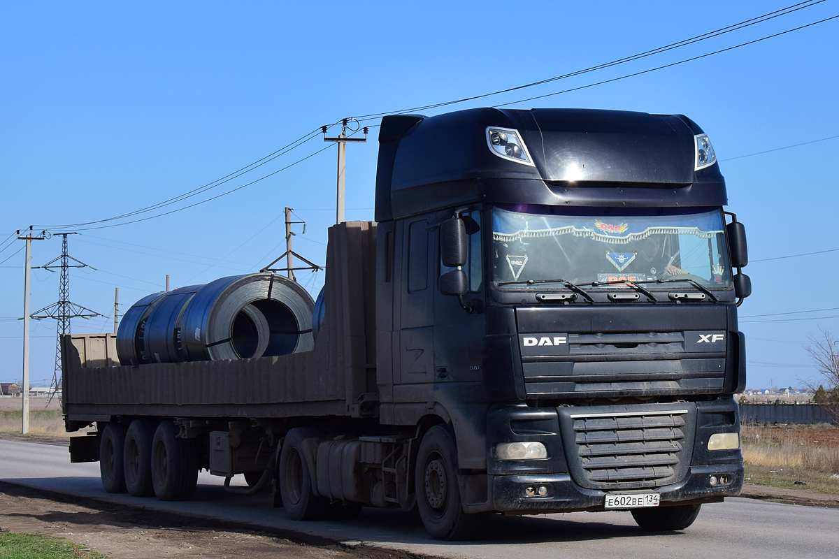 Волгоградская область, № Е 602 ВЕ 134 — DAF XF105 FT