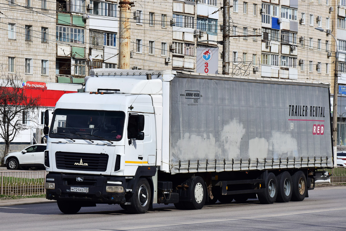 Астраханская область, № М 724 КО 30 — МАЗ-5440 (общая модель)
