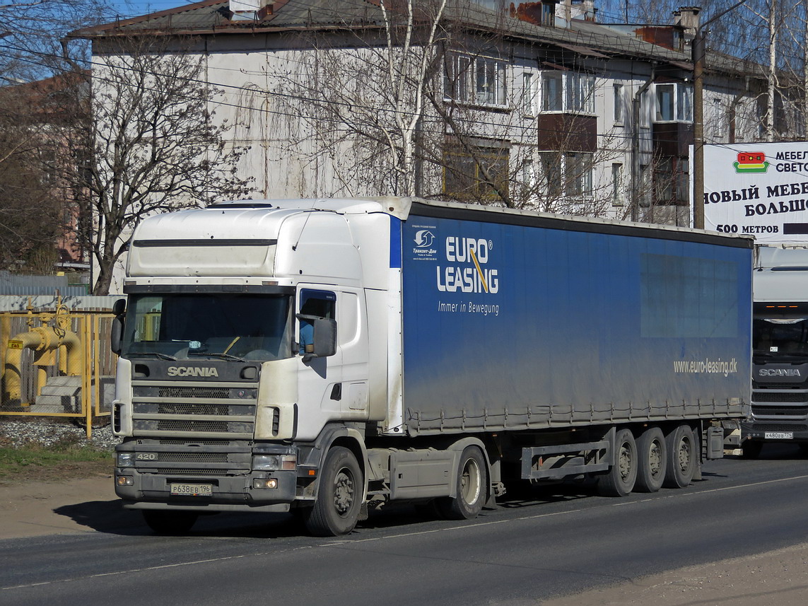 Свердловская область, № Р 638 ЕВ 196 — Scania ('1996) R124L