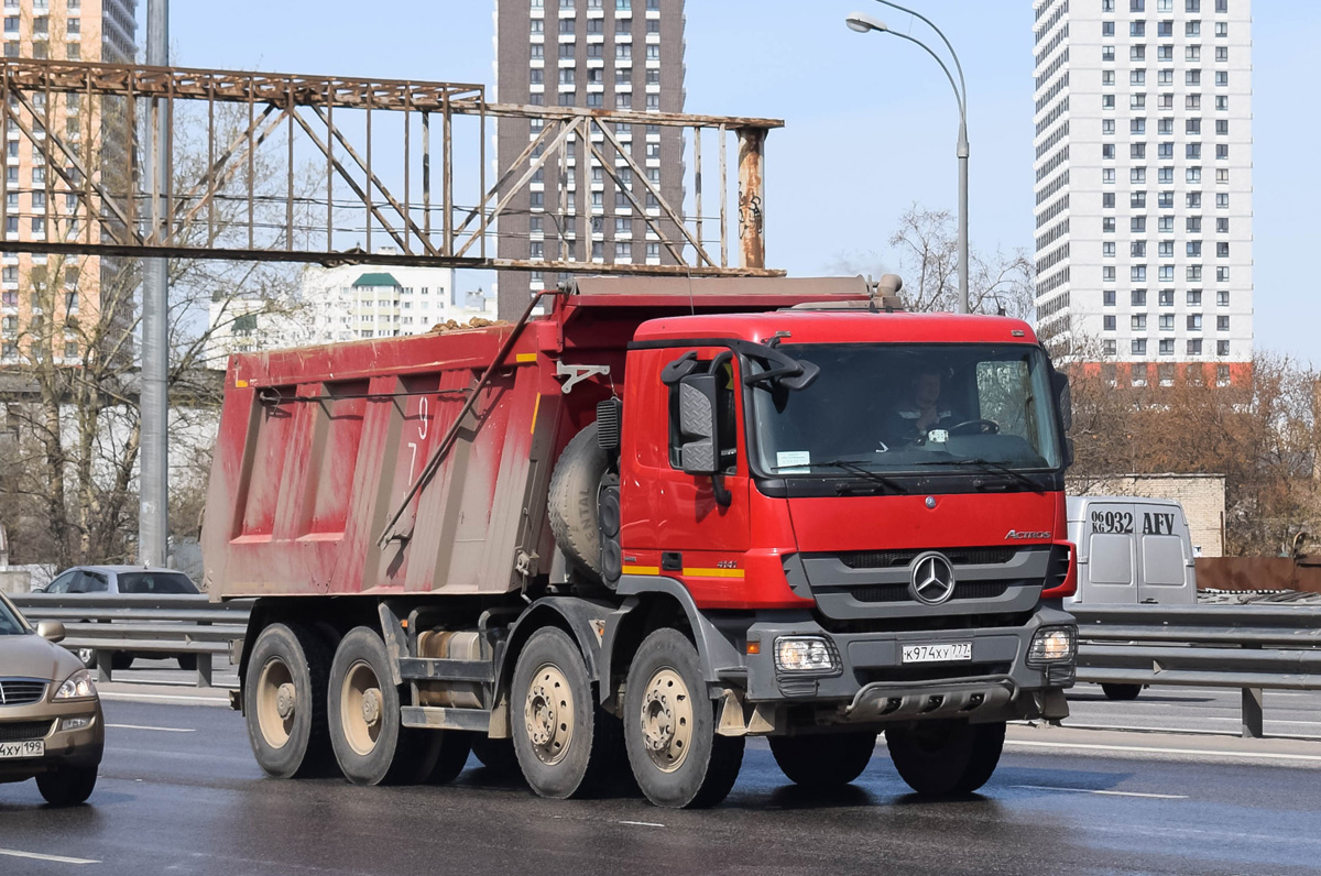 Москва, № К 974 ХУ 777 — Mercedes-Benz Actros '09 4141 [Z9M]