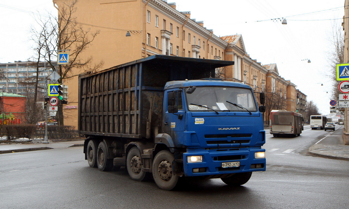 Ленинградская область, № В 392 СХ 47 — КамАЗ-65201-63