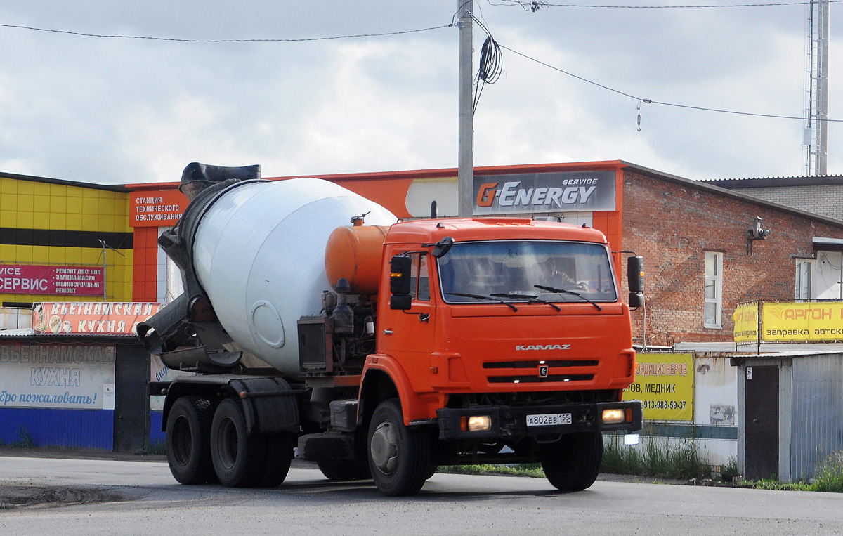Омская область, № А 802 ЕВ 155 — КамАЗ-53229-15 [53229R]