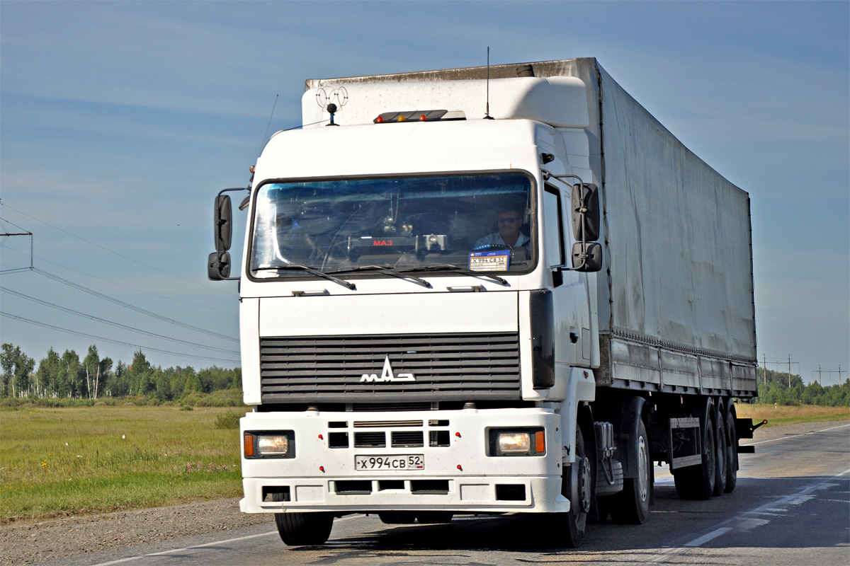 Нижегородская область, № Х 994 СВ 52 — МАЗ-5440A5