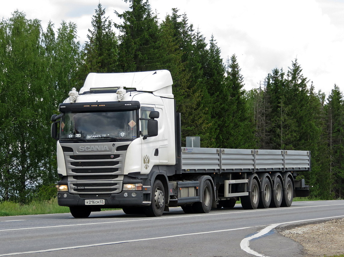 Новгородская область, № К 216 СМ 53 — Scania ('2013) R400