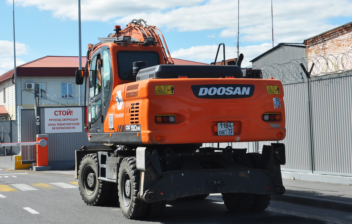 Тюменская область, № 1184 ОЕ 72 — Doosan DX190W