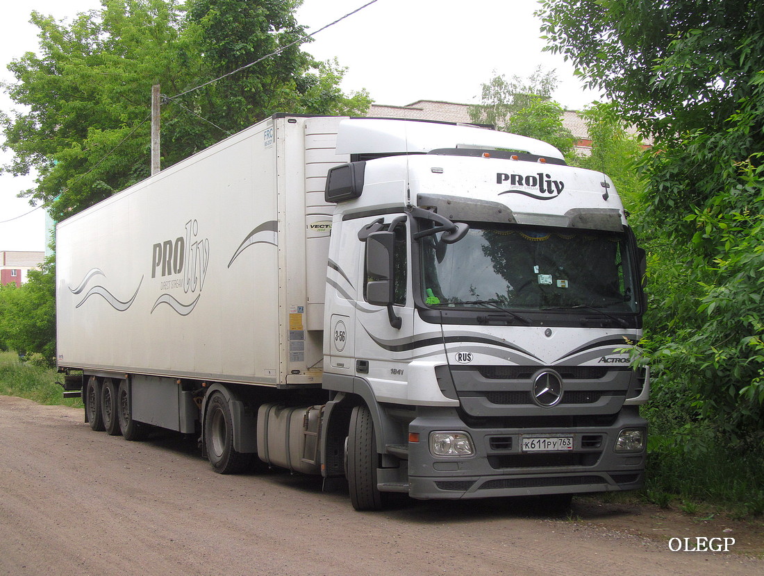 Самарская область, № К 611 РУ 763 — Mercedes-Benz Actros '09 1841 [Z9M]