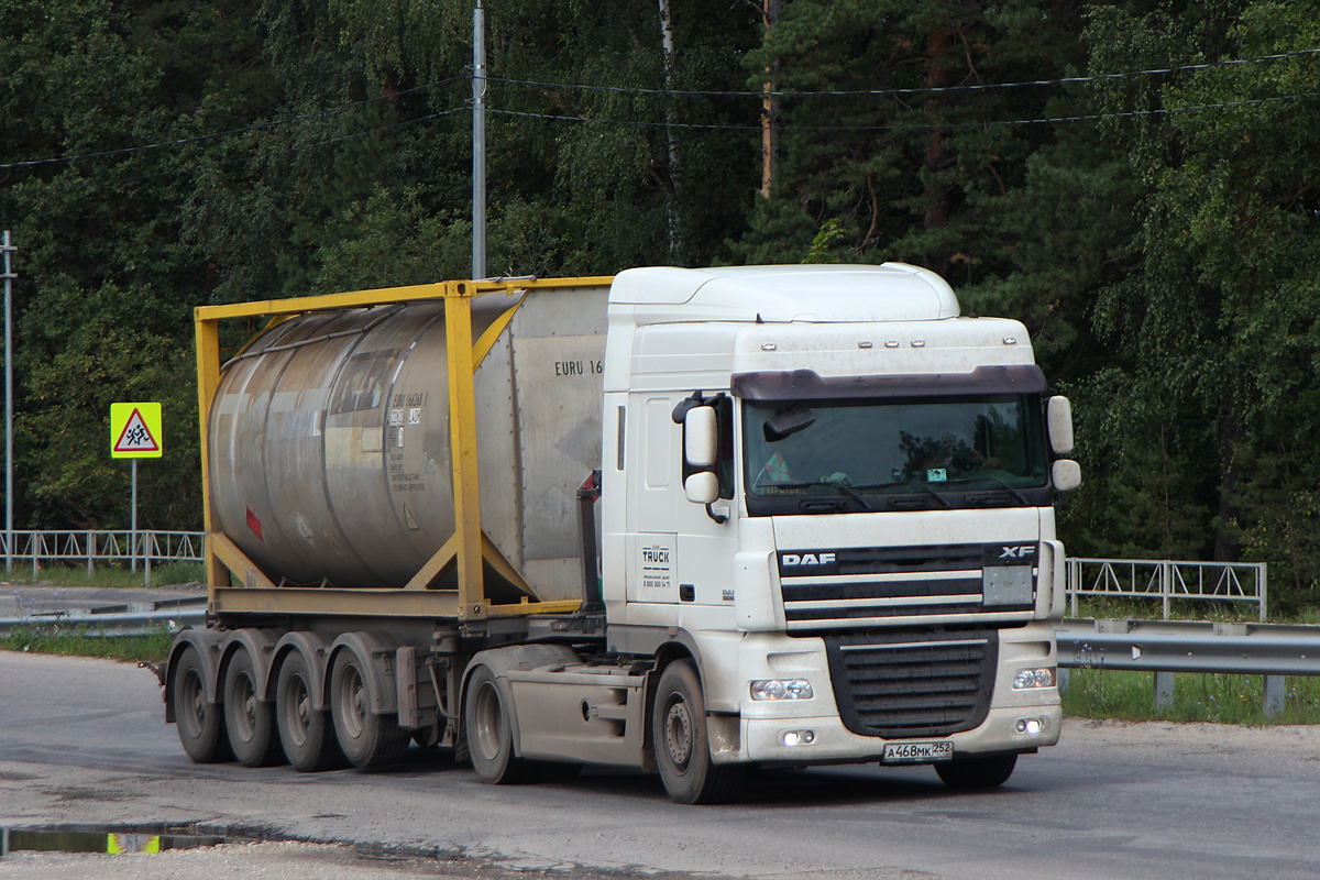 Нижегородская область, № А 468 МК 252 — DAF XF105 FT