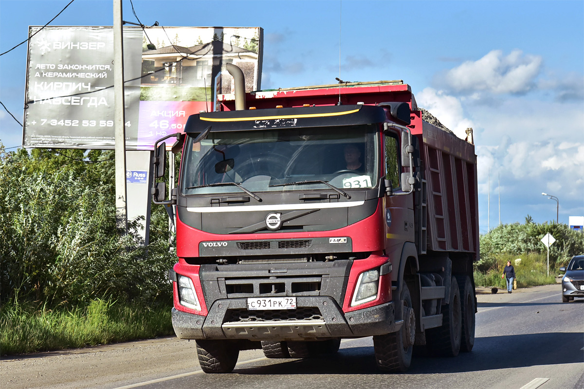 Тюменская область, № С 931 РК 72 — Volvo ('2013) FMX.420 [X9P]