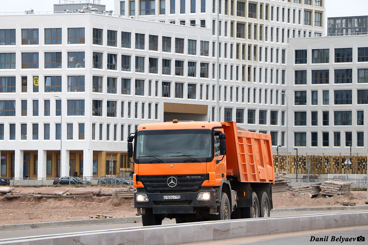 Ленинградская область, № О 160 ЕУ 198 — Mercedes-Benz Actros ('2003) 3341