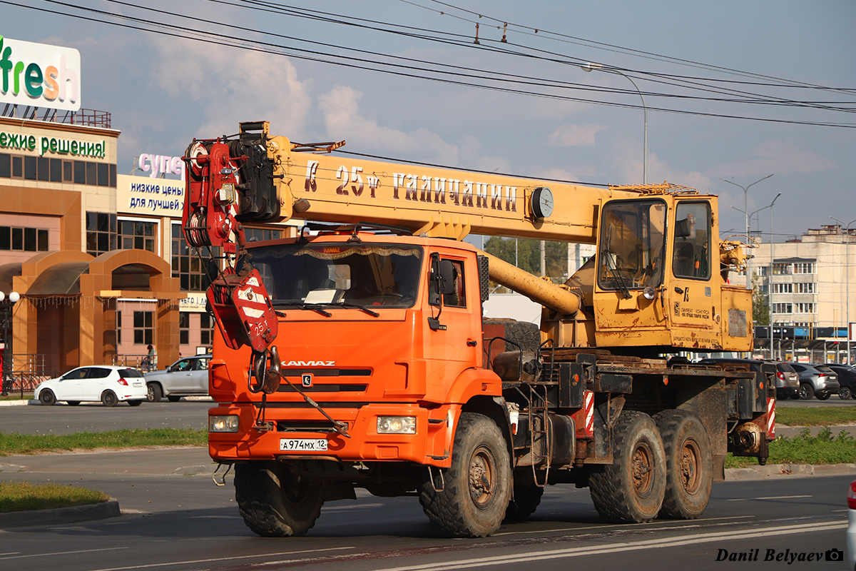 Марий Эл, № А 974 МХ 12 — КамАЗ-43118-24