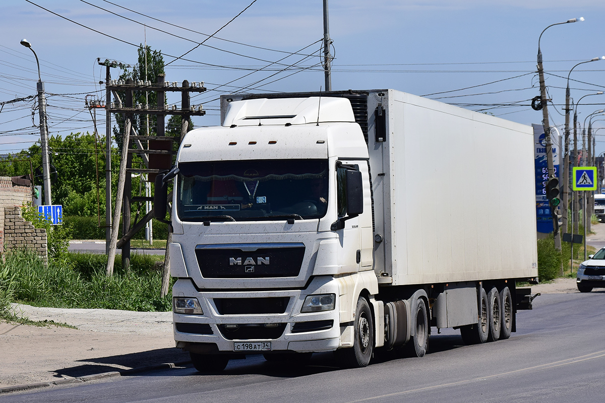 Волгоградская область, № С 198 АТ 34 — MAN TGX ('2007) 18.400