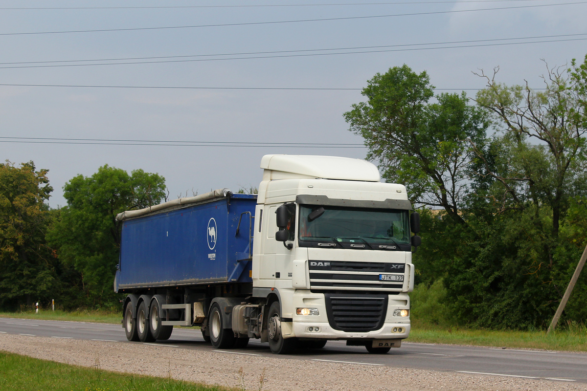 Литва, № JTK 137 — DAF XF105 FT