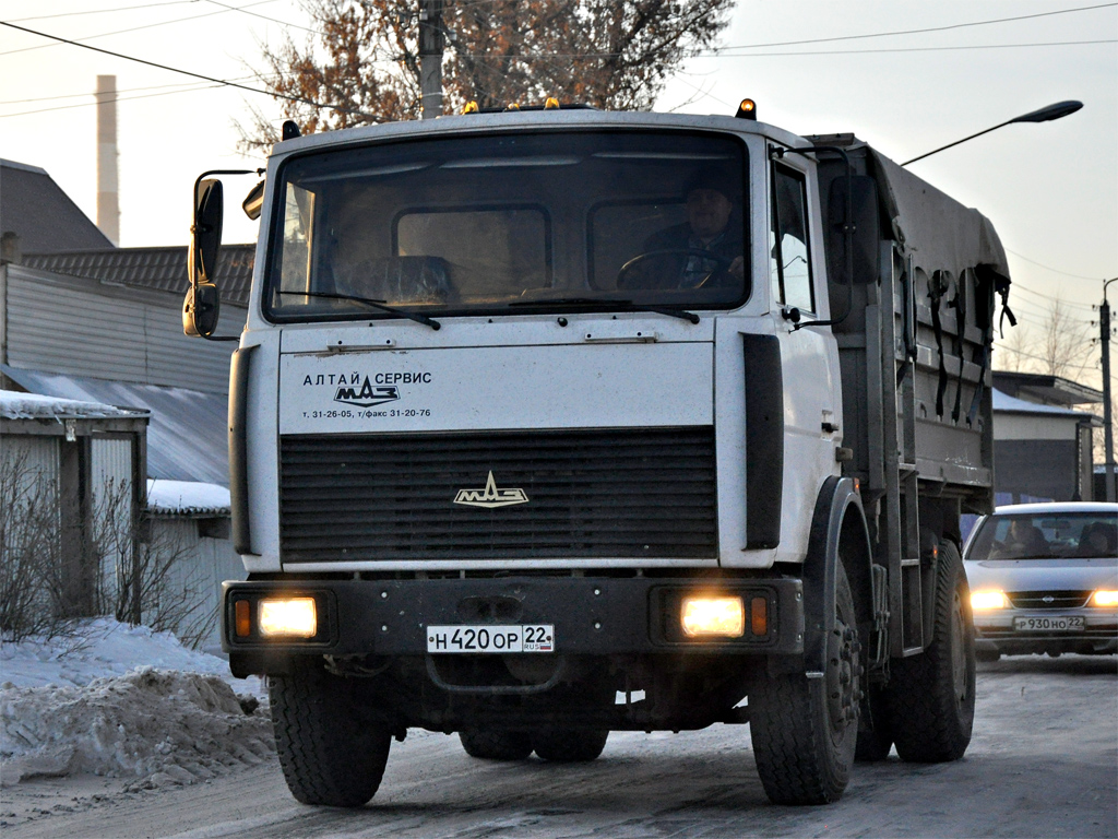 Алтайский край, № Н 420 ОР 22 — МАЗ-5551A2