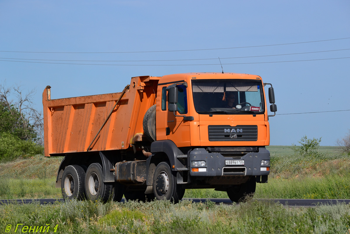 Волгоградская область, № Е 889 ВТ 134 — MAN TGA 33.350