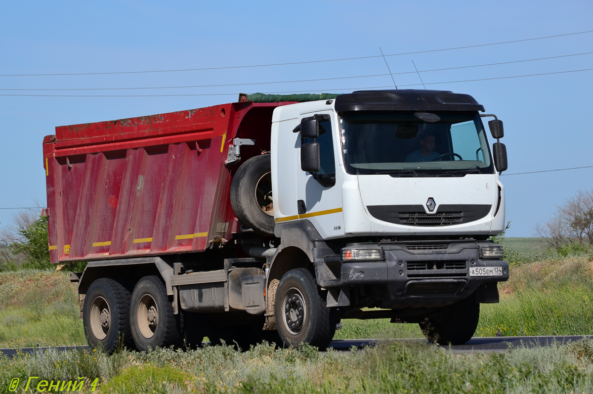 Волгоградская область, № А 505 ЕМ 134 — Renault Kerax [X9P]