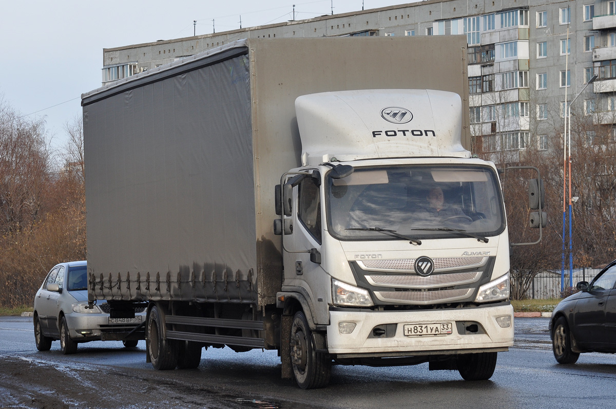 Владимирская область, № Н 831 УА 33 — Foton (Общая модель)