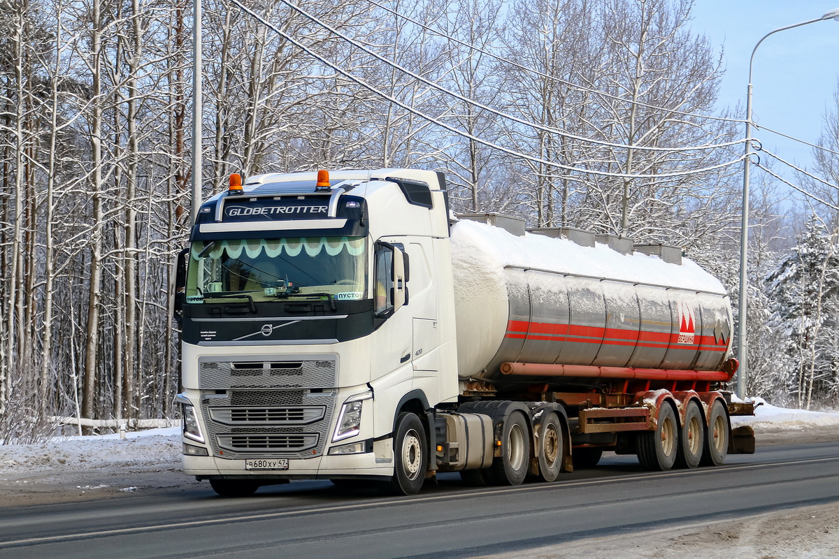 Ленинградская область, № В 680 ХУ 47 — Volvo ('2012) FH.420 [X9P]