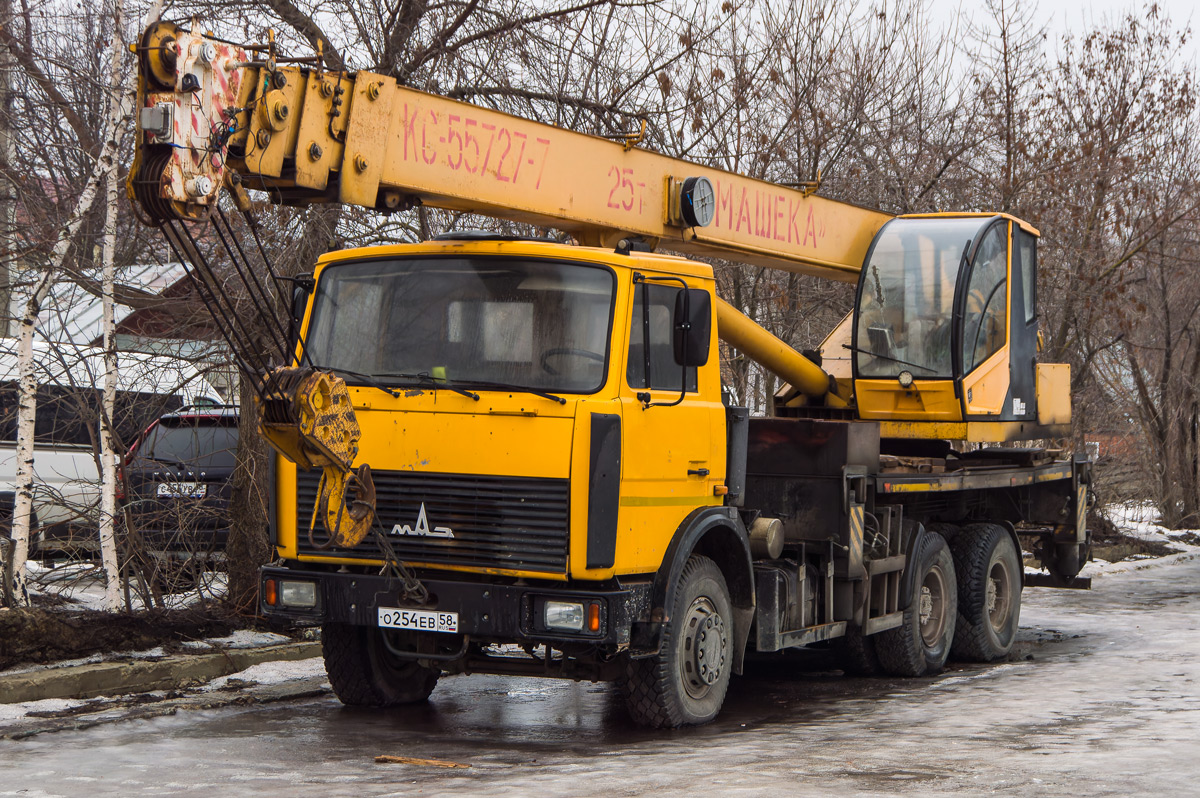 Пензенская область, № О 254 ЕВ 58 — МАЗ-6303A3