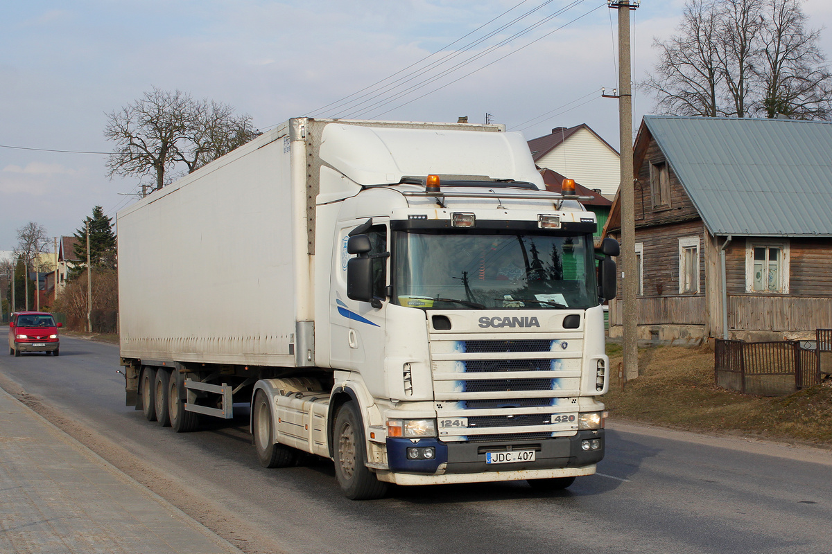 Литва, № JDC 407 — Scania ('1996) R124L