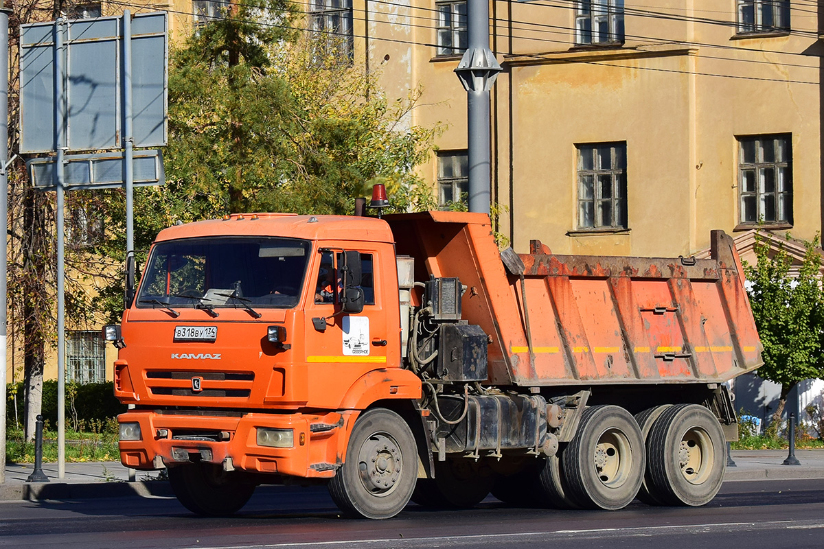 Волгоградская область, № В 318 ВУ 134 — КамАЗ-65115-L4(19)