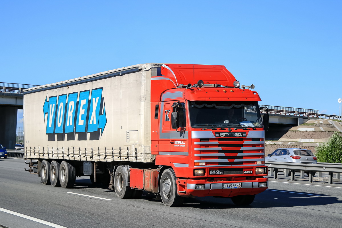 Ивановская область, № Т 950 РР 37 — Scania (III) R143H