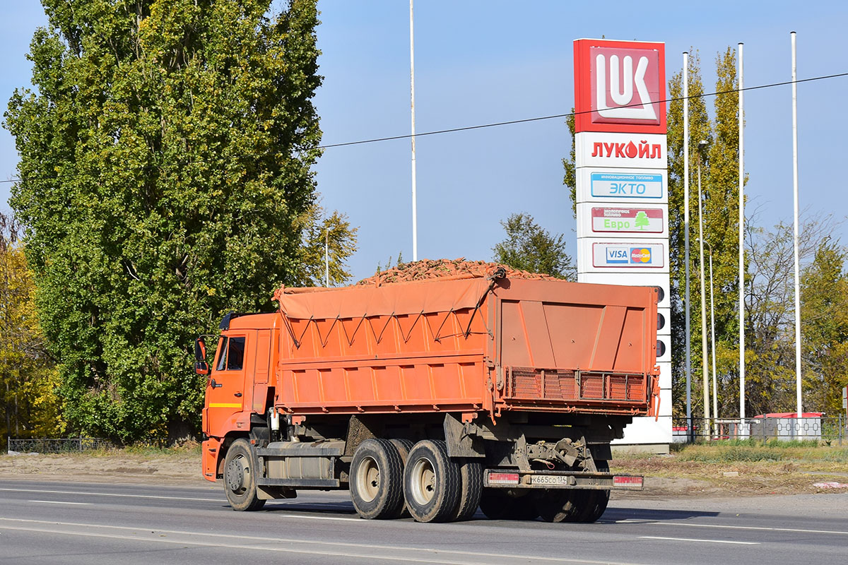 Волгоградская область, № К 665 СО 134 — КамАЗ-65115-50