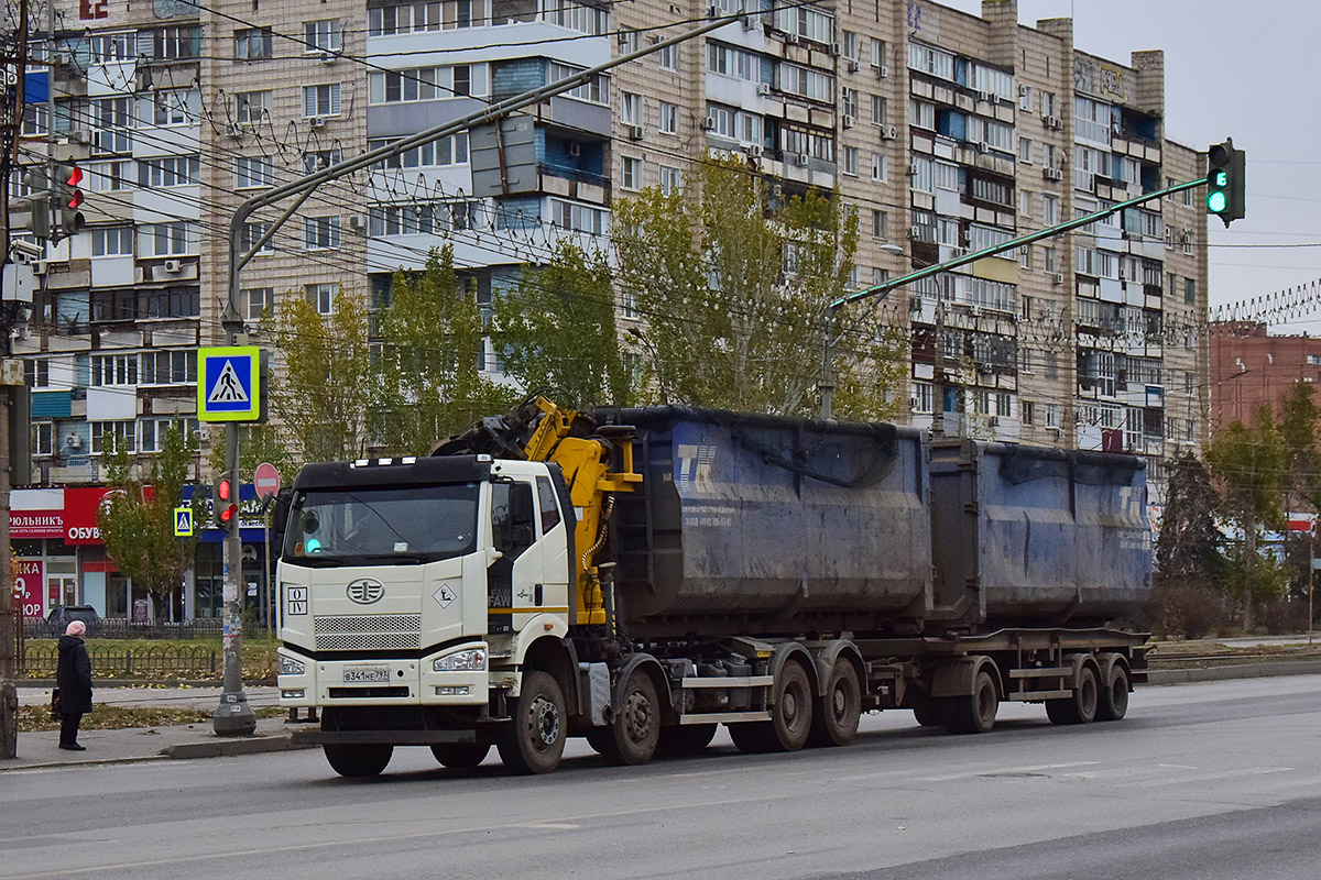 Волгоградская область, № В 341 НЕ 797 — FAW J6 CA3310