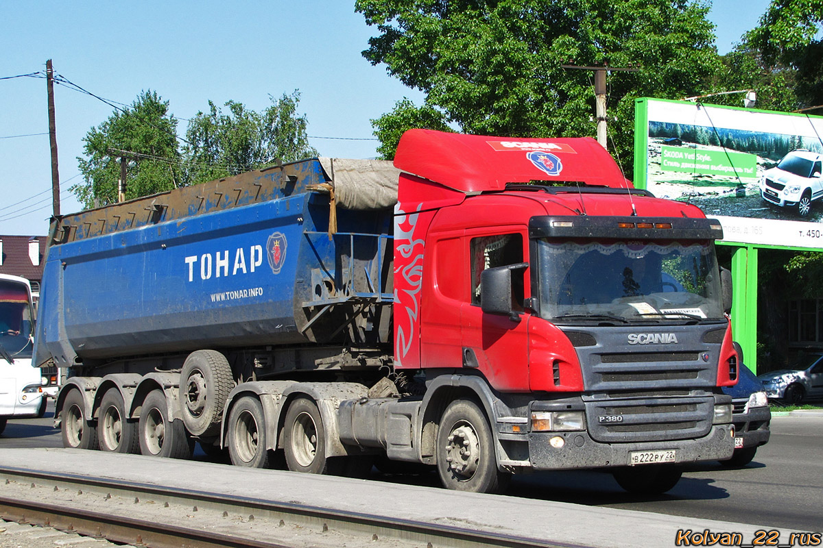 Алтайский край, № В 222 РУ 22 — Scania ('2004) P380