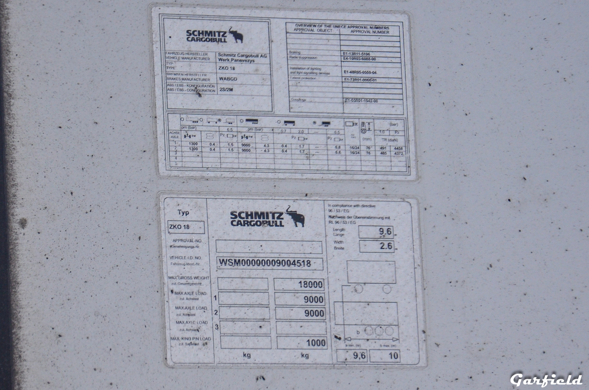 Кемеровская область, № СО 1182 61 — Schmitz Cargobull Z.KO 18/L