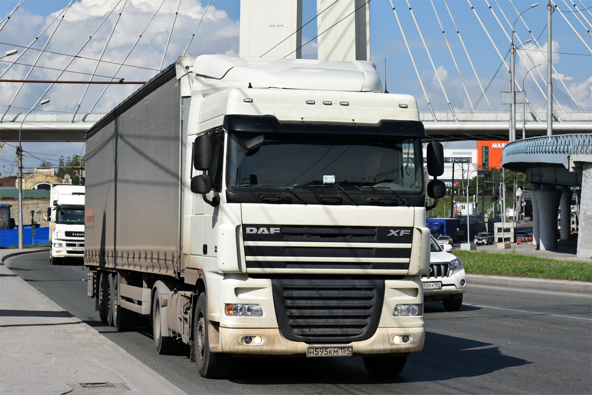 Новосибирская область, № Н 595 КМ 154 — DAF XF105 FT