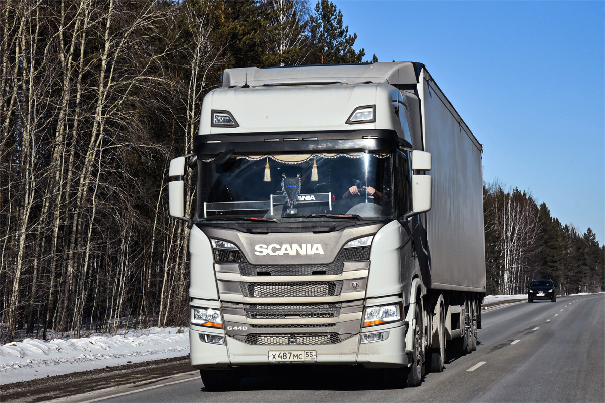 Омская область, № Х 487 МС 55 — Scania ('2016) G440